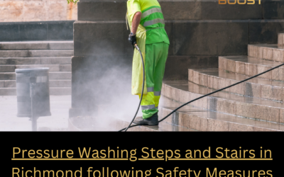 Pressure Washing Steps and Stairs in Richmond following Safety Measures