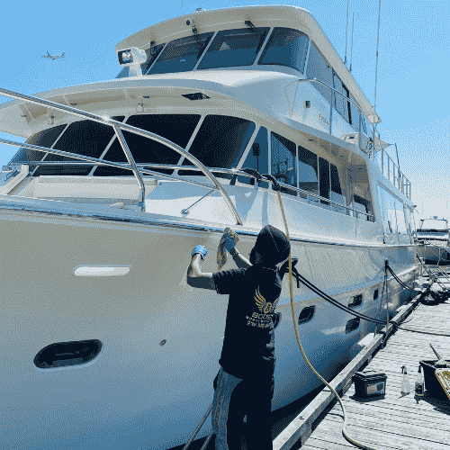 Process of Exterior Boat Detailing