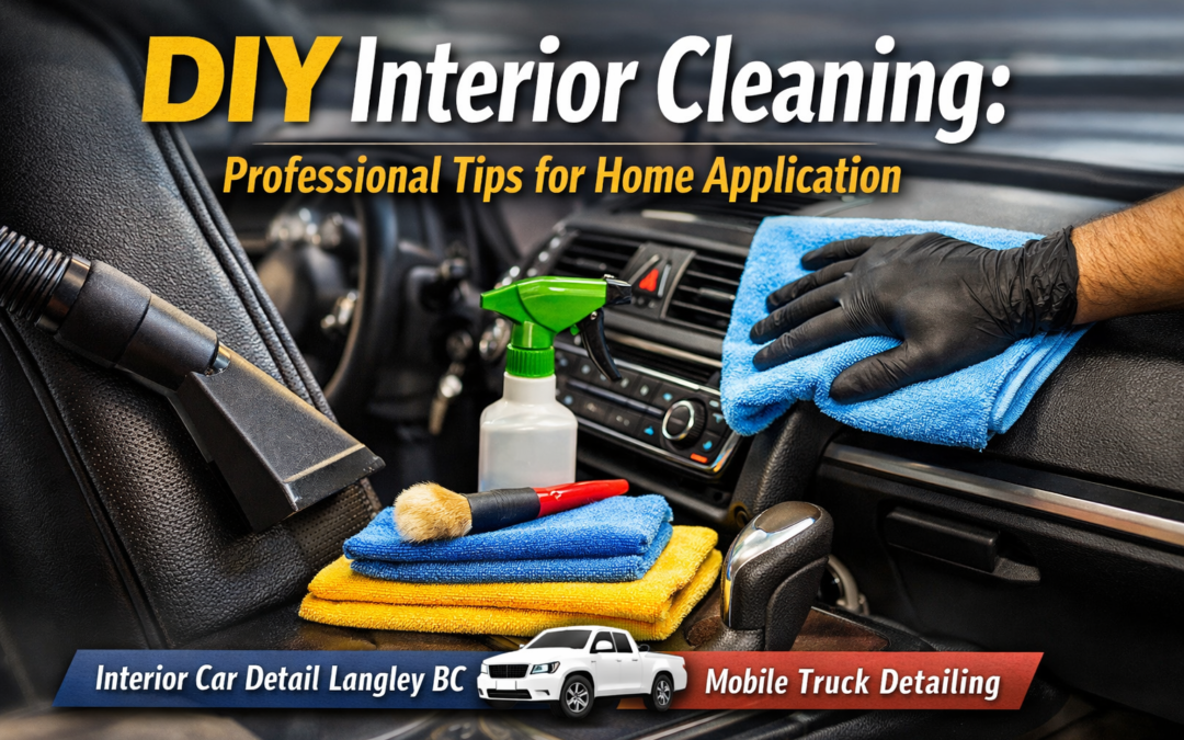 DIY Interior Cleaning: Professional Tips for Home Application