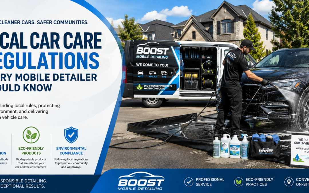 Local Car Care Regulations: What Mobile Services Need to Know